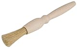 teemando® Haushaltspinsel, rund, 18 x 1,8 cm, ein runder Backpinsel mit Naturborsten und Buchenholz
