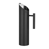 yuhlkopm Rostfreier Metallkrug mit Eisschutz, moderne Wasserkaraffe für die Unterhaltung, Edelstahl, Krugdeckel aus Edelstahl, 2.0 l
