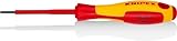 KNIPEX Schraubendreher für Schlitzschraubenisolierender Mehrkomponenten-Griff, VDE-geprüft 177 mm, 98 20 25