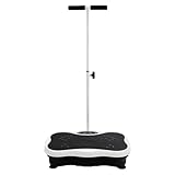 Professionelle Vibrationsplatte mit 120 Stufen & Fernbedienung – Verstellbarer Handlauf, 10 Modi, bis 150 kg – Ganzkörper Training für Fitness, Muskelaufbau & Entspannung