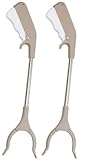 Greifzange für Senioren Müllzange Aluminium,Greifzange 82/60 cm,Faltbare Greifer mit Magnetspitzen,Greifarm Menschen mit Behinderung,Müllgreifer für die MüllabfuhrAbfallsammlung ( Size : 16inch(2pcs)