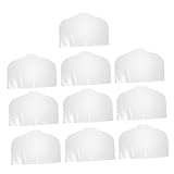 DIKACA 10 Stück Plastikwandbügel hängender Kleidersack Schranktaschenaufhänger Kleiderhüllen zum Aufhängen von Kleidungsstücken Staubschutz für Kleidung PVC-Material Transparent