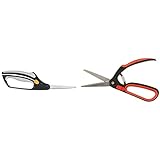 Fiskars Buchsbaumschere, Länge: 26 cm, Hochwertige Stahl-Klingen/Kunststoff, Schwarz/Orange & Meister Buchsbaumschere - Rostfreie Edelstahlklingen - Zum Schneiden von Buchsbäumen & Formgehölz