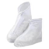 Wasserdichte Regenüberschuhe, Regenüberschuhe | wasserdichte Campingregengaloten aus PVC, dicke und verschleißfeste Überschuhe mit Reißverschluss, mehrfarbig, L