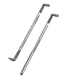 2 Stück Z-Typ Doppelkopf Schraubendreher 165mm 180mm L-Form Kreuz- und Schlitzschraubenzieher mit magnetischen Spitzen für Möbelmontage Elektronik Auto Reparatur schwarz