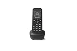 COCOMM DT100 Schnurlostelefon 4G Volte mit SIM und Ladestation, DECT-Format, Bluetooth, für den privaten Gebrauch, professionelle Verwendung, einfach zu bedienen, Schwarz