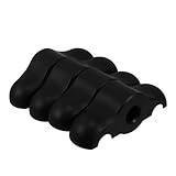 ifundom 4 Stück Fahrradfußstall Trainingsstand für Fahrräder Stabilitätsfüße für Indoor-Bikes Stabilitätsadapter Fahrradtrainer Zubehör Indoor-Cycling-Zubehör drinnen Plastik Black
