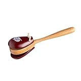 FUZEAU - 70774 – Kastagnetten mit Griff – Länge 20 cm – aus lackiertem Holz – Farbe zufällig – spanisches Instrument – Schlagzeug – ab 4 Jahren