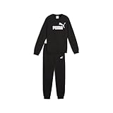 PUMA Jungen ESS No.1 Logo Crew Sweat Suit TR B Gestrickte Anzüge, PUMA Black,
