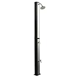 NEMAXX® Solardusche Garten 35L [INKL. Regenduschkopf & Fußdusche] – Gartendusche, Solar – Gartensolardusche, Außendusche – Outdoor Dusche, Pooldusche, Solardusche Aluminium – UV-beständiger Wassertank