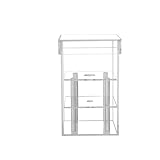 Anneome Konservierte Blumenbox aus Acryl Große Leere Blumendekorationsbox zum Selbstgestalten Transparente Aufbewahrungsbox für Blumen und Geschenke