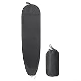 Surfbrett-Aufbewahrungsabdeckung, mit sicherem Kordelzug-Verschluss, gepolsterte Nase, 210D-Polyester, für Shortboard-Funboard-Schutztaschen (180 x 50 cm)