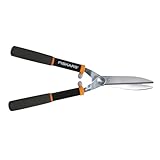 Fiskars Power-Heckenschere – 20,3 cm Edelstahl-Klingen – Pflanzenschere mit scharfer, präzisionsgeschliffener Stahlklinge