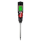 ANSO EC-Bodendetektor, Digitaler EC-Temperatur-Bodentester, Elektrische Leitfähigkeit, Bodenmessgerät für Topfpflanzen, Garten