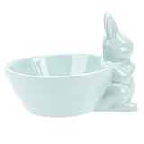 KIANSLA Schüssel Keramik-Dessertschalen-Teller: niedliche Hasenform, Salatschüssel, Hase, Porzellanteller, Müslischalen, Vorspeise, Beilage for Suppe, Snacks, Eis, Gelb ( Color : Giallo )