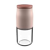Pfeffermühle, Pfeffermühle Pulver 100ml, Manuelle Maschine für Elegante Pfeffer, Gewürzmühle aus Edelstahl 304, Wiederaufladbare Pfeffermühle Pulver, Pfeffermühle zum Mahlen s