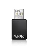 BrosTrend AX900 Mini USB WLAN Stick WiFi 6, DualBand 600Mbit/s 5GHz + 286Mbit/s 2.4GHz, USB WLAN Adapter PC Desktop Laptop, MU-MIMO OFDMA, USB WiFi Adapter Kompatibel mit Windows 11/10/7, USB 2.0