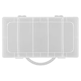 COLLBATH Plastikbox mit Fächern Abnehmbarer Tragegriff Langlebiger Werkzeug organizer Leicht und Tragbar für Haushalt Schmuck Kleinteile und Reparaturzubehör Vielseitige