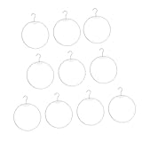 Gatuida 10 Stück Teiliges Bikini Damenunterwäsche-Display- Weißer Kunststoff-rundring Langlebig Wiederverwendbar Leicht mit Glatter Oberfläche für Ladengestaltung und Heimgebrauch