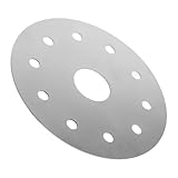 VICASKY Edelstahl Wärmeleitplatte Rund für Gasherd und Induktionsherd Hitzeverteiler Küchenzubehör Stabile Verschleißfeste Kochplatte für Gleichmäßige Wärmeleitung Beim Kochen