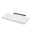 WOLTU Wandboard Wandregal CD DVD Regal Bücherregal Schweberegal Holz Board 50x22.9x3.8cm weiß für Büro, Wohnzimmer, Schlafzimmer, Küche RG9368ws