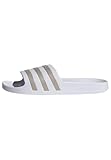 adidas Unisex Adilette Aqua Slides, Cloud White / Platinum / Cloud White, 39 EU