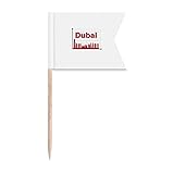 Urban Outline Axis Dubai Zahnstocher-Flaggen, Kennzeichnung für Party, Kuchen, Lebensmittel, Käseplatte