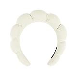 DRESHOW Damen Schwamm-Stirnband zum Waschen des Gesichts Wolken weiches Frottee-Stirnband für Makeup und Hautpflege