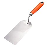 MotiveTech Glättkelle Edelstahl Putzhobel Handwerkzeug Verputzerwerkzeug mit Ergonomisch Gestaltetem Griff für Baugewerbe Innenausbau Maurerarbeiten Renovierung, Quadrat