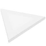 OHPHCALL 2st Malkarton Aus Baumwolle Kreis Tafel Für Ölpastelle Leinwände Bemalen Panel Charcuteri Planke Dreieckige Kunstleinwände Zum Malen Platte Im Freien Weiß Hölzern