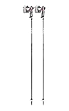 LEKI Damen, Herren Skistock Carbon 14 3D Black-Dark Anthracite-Bright red 130