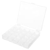 jojofuny 4 Stück Transparenter Faden spulen Organizer mit Fächern Kunststoff Nähmaschinen spulenbox zur Aufbewahrung von Stick Nähgarn Praktischer Spulenhalter für Zuhause und Hobby