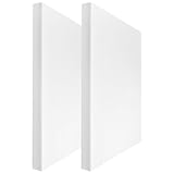 DOITOOL 2 Stück Hochdichte Pu schaumstoffplatten Zuschneidbare Schaumstoffeinlagen für Werkzeugkoffer und Verpackung Vielseitige Polsterung für Schutz und Transport Weiß