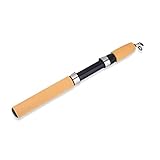 VBESTLIFE Eis-Angelrute, Einziehbare Mini-Angelrute aus Glasfaser für das Winter-Eisfischen