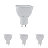 EGLO GU10 LED Spot dimmbar in Stufen, Reflektor-Glühbirne zum Dimmen mit Lichtschalter, 4,8 Watt (entspricht 57 Watt), 400 Lumen, Leuchtmittel warmweiß, 3000 K, Glühlampe Ø 5 cm (Packung mit 4)
