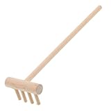 HOMSFOU Kleiner Bambusrechen Zen-Gartenrechen Sandkasten Scoop Konstruktion Wasserspiegel Garten zubehör buchregal Dekoration kleine Gartensandrechen Mikro-Landschaftsrechen Mini-Rechen