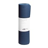 MaxFitness - Fitnessmatte - Yoga Matte, Gymnastikmatte & Sportmatte - 183 x 80 x 1cm - gelenkschonende Turnmatte - geruchsneutrale Pilates Matte - Trainingsmatte (Blauschwarz, 183 x 80 x 1 cm)