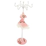 minkissy Mannequin Schmuckhalter Oxidationsbeständigem Harz mit Stabilem Sockel Vielseitiger Schmuckaufbewahrung für Ohrringe Halsketten und Ringe Stilvolles Display für Zuhause und