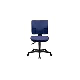 Topstar Bürostuhl Pro 30, PU300G26 Stoff blau, Gestell schwarz