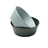 Kindsgard Kinderschüssel Set 2er-Pack – 420 ml PLA biobasiert, BPA-frei & lebensmittelecht – spülmaschinenfest & mikrowellengeeignet – Bowl für Baby & Kleinkind (Oliv & Mint)