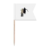 Italienische Architektur Geist Schiefer Turm Zahnstocher Flaggen Beschriftung Markierung für Party Kuchen Lebensmittel Käseplatte