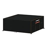 HEIMUNI Gartenmöbel Abdeckung Wasserdicht 160x90x75cm Abdeckplane Gartenmöbel Abdeckhaube Gartentisch Schutzhülle Gartenmöbel Tisch Abdeckplane, Schutzhülle für Loungemöbel Sitzgruppe, Anti-UV