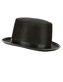 DEGUISE TOI VEGAOO - Schwarzer Zylinder-Hut für Erwachsene - Hut - Einheitsgröße - Schwarz - Accessoires - 100% Polyester - Carnaval
