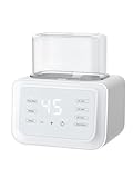 NQYZZFA 9-In-1-Babyflaschenwärmer, Doppel-Milchflaschen-Sterilisator Mit Schnellem Erwärmen Und Auftauen Von Babynahrung, BPA-Frei, 24-Stunden-Thermostat, Für Muttermilch-Formelwärmer,Weiß