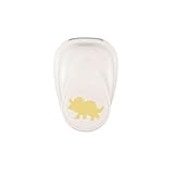 Vaessen Creative Motivstanzer Triceratops (Dinosaurier) von 2,3 x 1,8 cm - Scrapbook Zubehör zum Basteln - Stanzer für Kartengestaltung, Scrapbooking und Journaling, Weiß-Gold