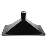 LOLIPPYY Rechteckiges Lautsprecherhorn aus Kunststoff mit Innengewinde Hochtöner Ersatz für Dj Lautsprecher Outdoor und Innenbereich 26mm Hals Aufschraubbar Konferenzraum Bühnenhorn