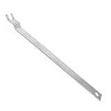 Abaodam Backgeschirr Starter Push-Pull-Werkzeug für den Backofenrost Küchenhelfer aus Metall Werkzeuge zum Backen von Süßigkeiten Ofenrostabzieher Rostfreier Stahl Silver