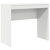 vidaXL Schreibtisch Weiß Holzwerkstoff Mittel Minimalistisch