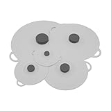 Silikondeckel 5 Stück Wiederverwendbar Silikon-Saugnapf-Deckel Abdeckung 5 Größen Staubdicht Hitzebeständig Frischhaltedeckel mit Saugeffekt Fuer Küche