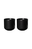 ASA coppatea 2er Set Teebecher kuro Porzellan 0,2 l, Schwarz